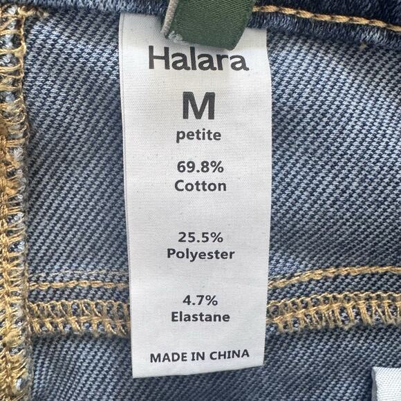 Halara Medium Petite Womens Cuffed Lightweight Denim Jeans Sz M 29 x 24.5 - Picture 4 of 6